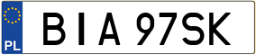 Truck License Plate